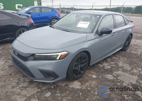 2022 Honda Civic Sport z USA, uszkodzony, nr VIN 2HGFE2F52NH606382